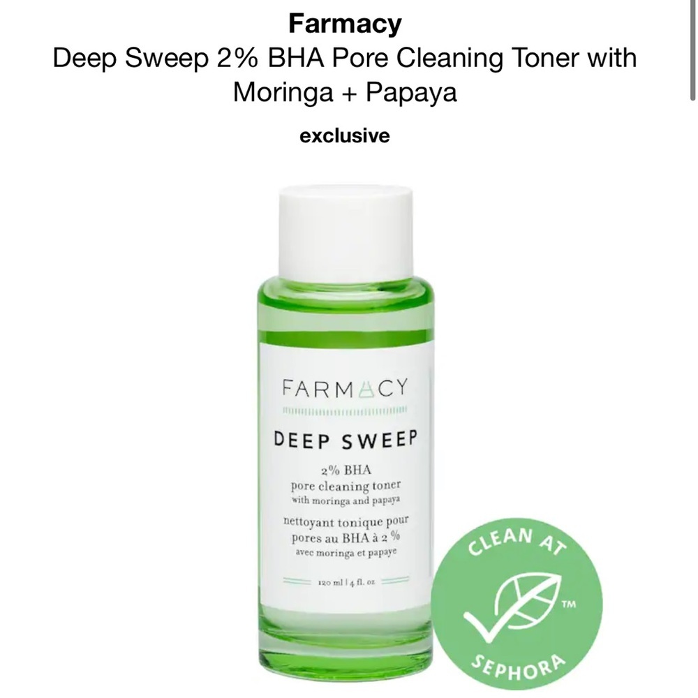 🌿 Farmacy Deep Sweep 2% BHA Pore Cleaning Toner